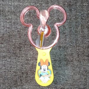 Disney minnie mouse handheld light-up fan